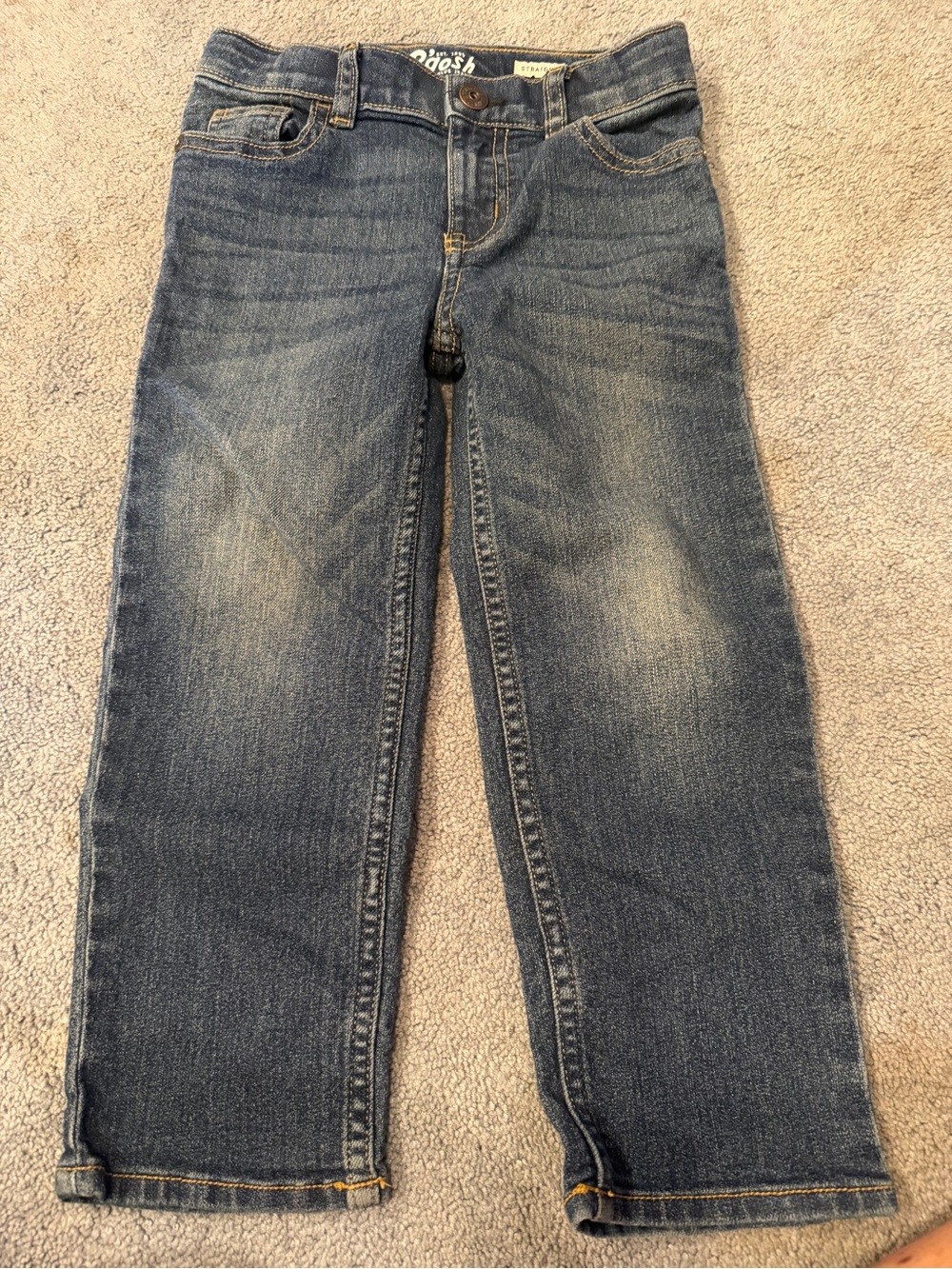 4T Oshkosh Boys' Blue Straight-Leg Jeans